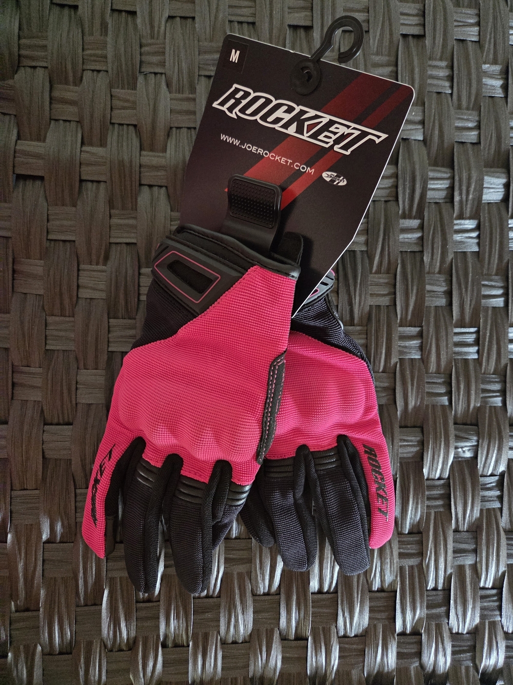 Joe Rocket Women's Pink and Black Motorcycle Gloves
